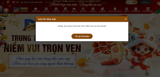 Liên hệ ngay bộ phận CSKH nhà cái để lấy lại tài khoản